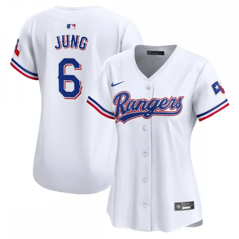Maillot Nike pour femme « Home Limited » de Josh Jung des Texas Rangers – Blanc