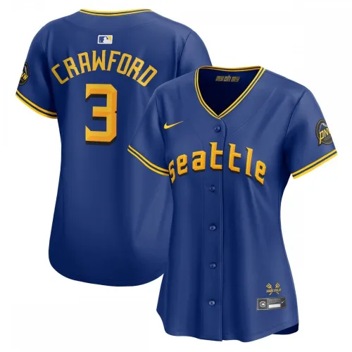 Maglia da giocatore limitata J.P. Crawford Seattle Mariners Nike City Connect Donna - Royal
