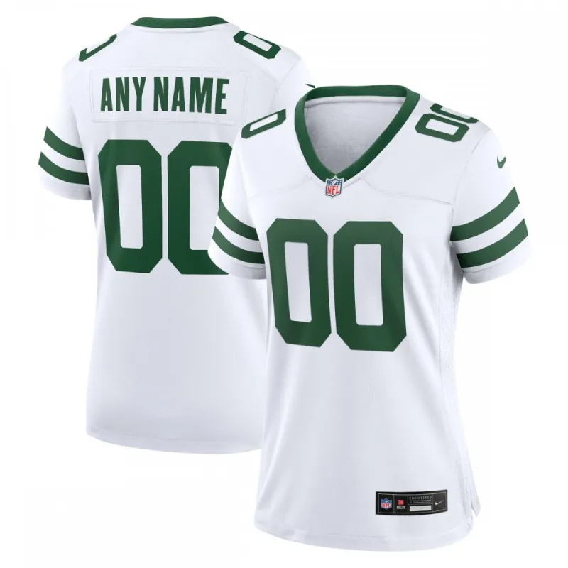 New York Jets Nike Women’s Custom Game Jersey – Legacy White