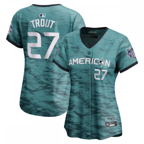 Mike Trout American League Nike Femme 2023 MLB All-Star Game Limited Player Jersey - Teal