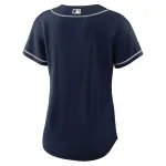 Atlanta Braves Nike dames alternatief replica teamshirt – marineblauw