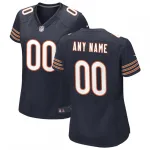 Chicago Bears Nike Frauen Custom Spiel Trikot - Navy