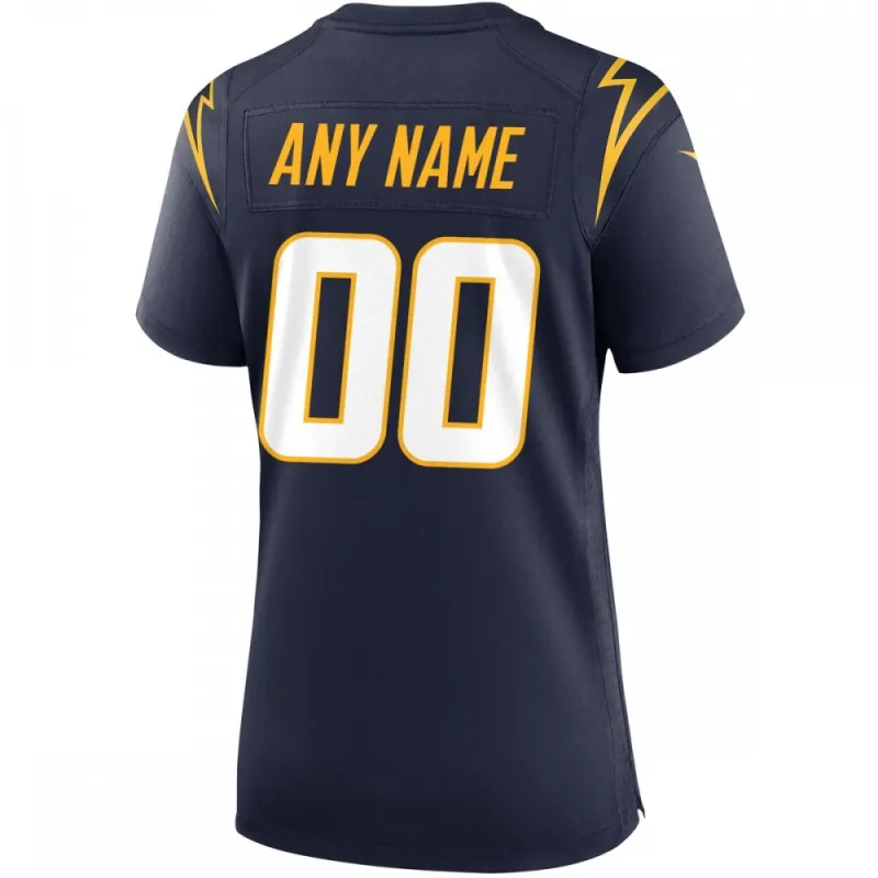 Camisola de jogo personalizada alternativa para mulher dos Los Angeles Chargers Nike - Marinha