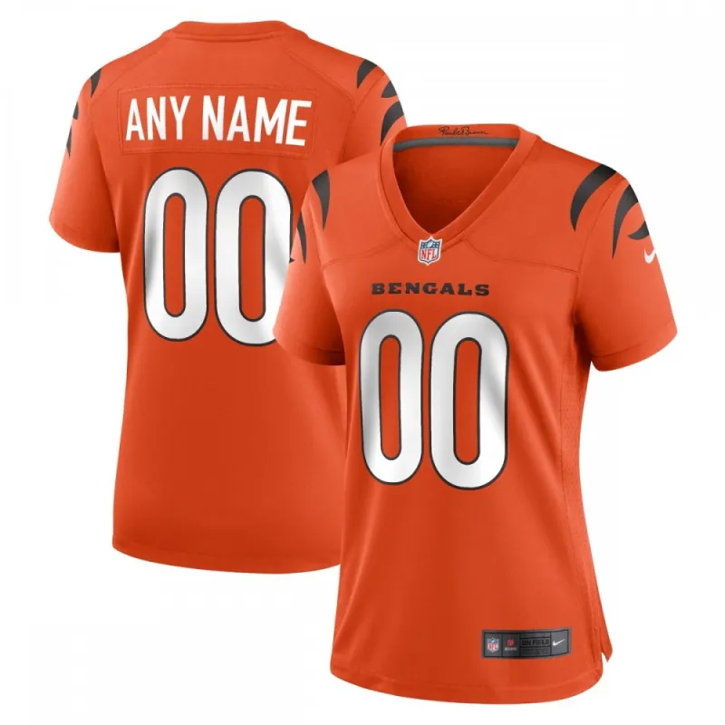 Cincinnati Bengals Nike Frauen Alternate Spiel Custom Jersey - Orange