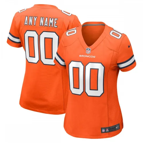 Denver Broncos Nike Women's Alternate Custom Game Jersey - Oranje