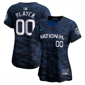 National League Camiseta limitada Nike 2023 MLB All-Star Game Custom Pick-A-Player, Mujer - Royal