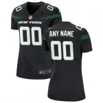 New York Jets Nike Women’s Alternate Custom Game Jersey – Stealth Black