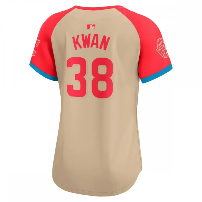 Steven Kwan American League Nike Women's 2024 MLB All-Star Game Limited Player Jersey - Cream