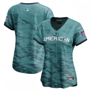Camiseta Limitada Nike 2023 MLB All-Star Game - Teal, Liga Americana, Mujer