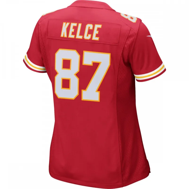 Camisola de jogo para mulher de Travis Kelce Kansas City Chiefs Nike - Vermelho