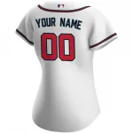 Atlanta Braves Nike Frauen Home Replica Custom Jersey - Weiß