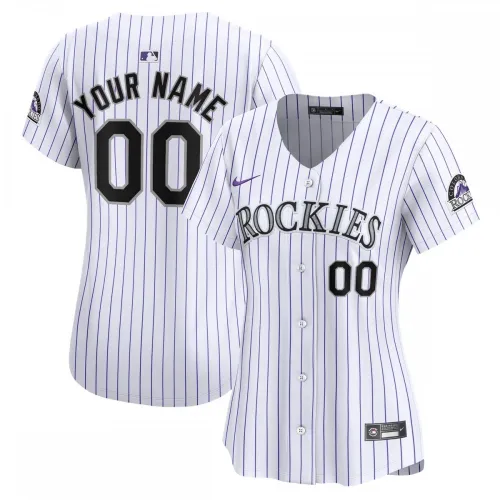 Colorado Rockies Nike Damen-Heimtrikot „Limited Custom“ – Weiß