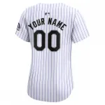 Colorado Rockies Nike Women’s Home Limited Custom Jersey – White