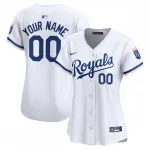 Kansas City Royals Nike Women's Home Limited Custom Jersey - White Kansas City Royals Nike Women’s Home Limited Custom Jersey – White