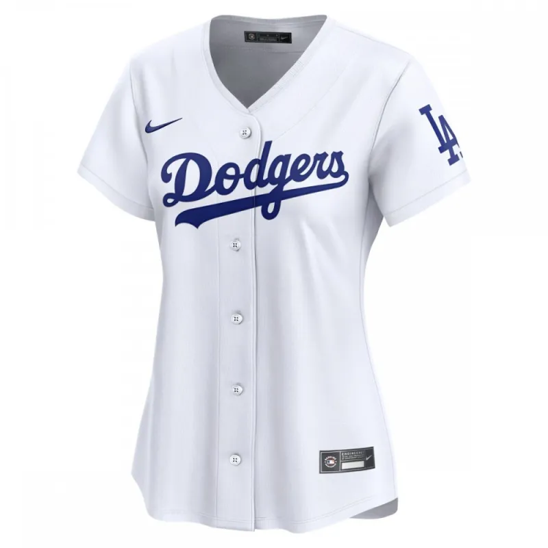 Maglia limitata Home dei Los Angeles Dodgers Nike Donna - Bianco.
