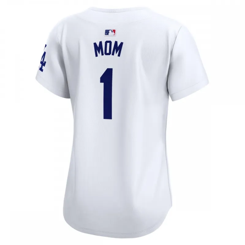 Los Angeles Dodgers Nike Women’s #1 Mom Home Limited Jersey – White
