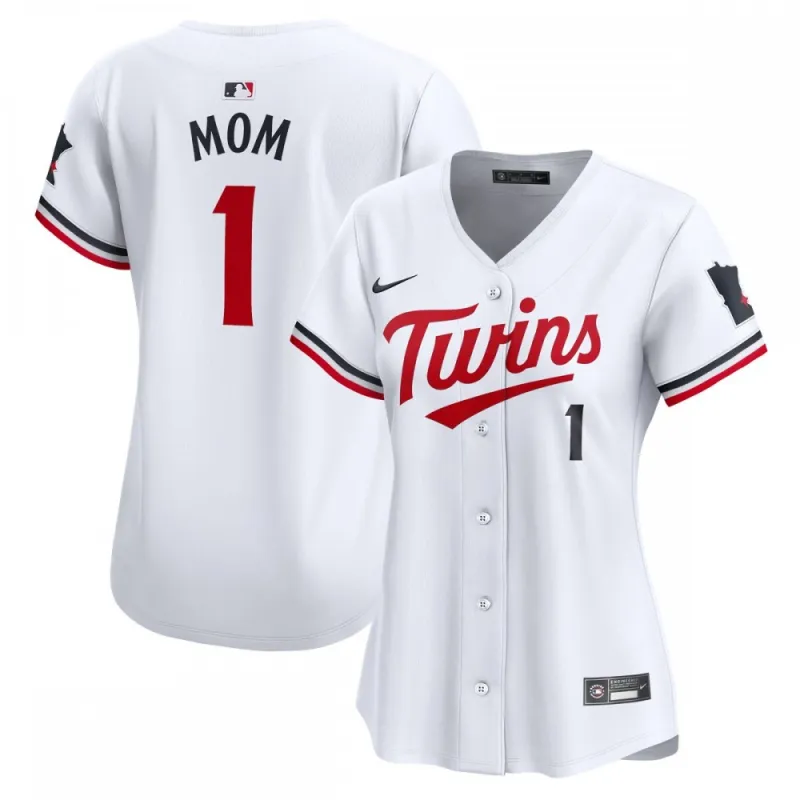Minnesota Twins Nike Women’s #1 Mom Home Limited Jersey – White