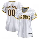 Camisola personalizada limitada caseira Nike para mulher do San Diego Padres - Branco San Diego Padres Nike Women’s Home Limited Custom Jersey – White