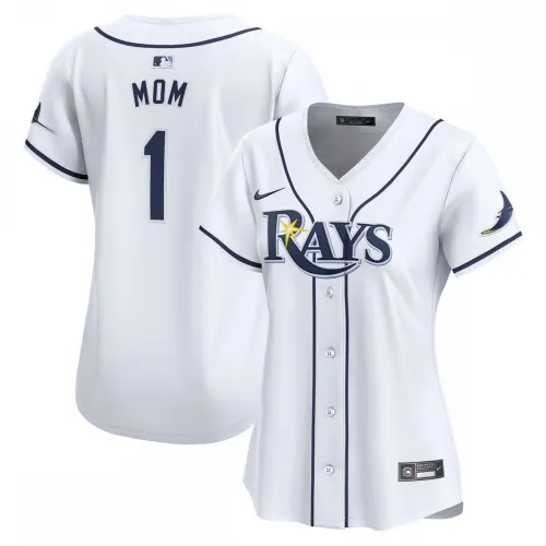 Tampa Bay Rays Nike Dames #1 Mom Home Limited Jersey - Wit