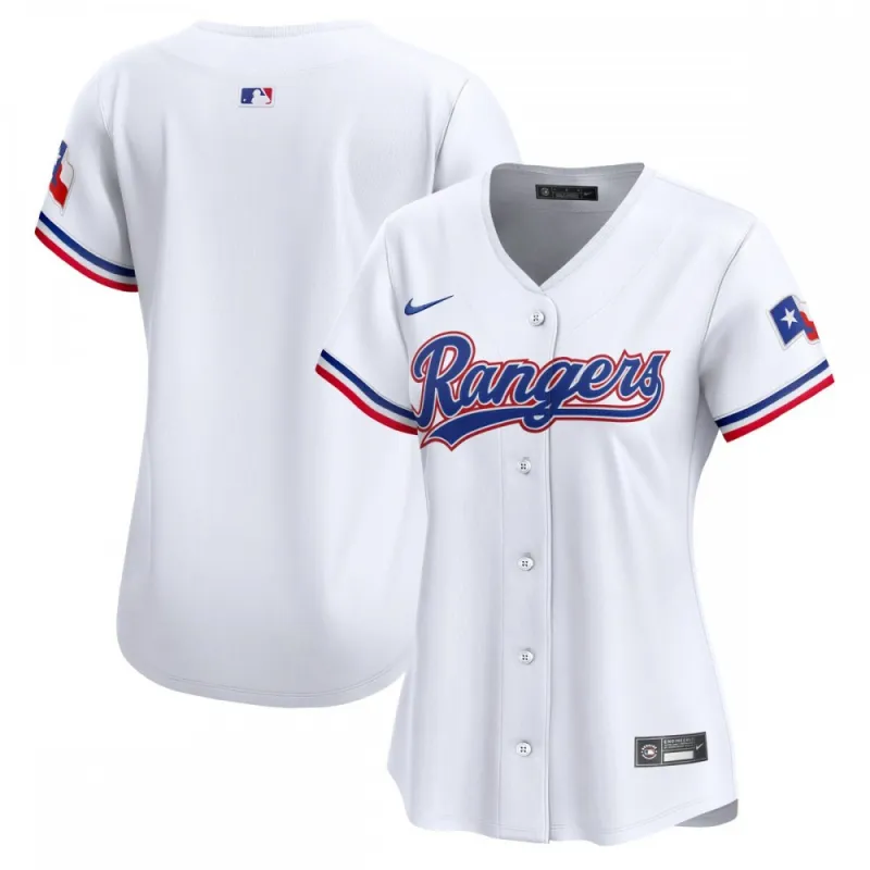 Texas Rangers Nike Women’s Home Limited Jersey – White