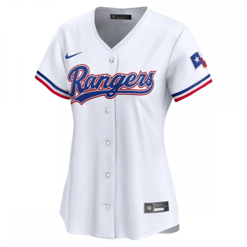 Texas Rangers Nike Women’s Home Limited Jersey – White