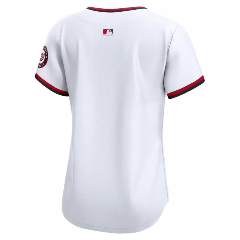 Chaleco Nike de los Washington Nationals para mujer - Blanco
