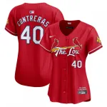 Willson Contreras St. Louis Cardinals Nike Women's 2024 City Connect Limited Player Jersey - Red Willson Contreras St. Louis Cardinals Nike Women’s 2024 City Connect Limited Player Jersey – Red