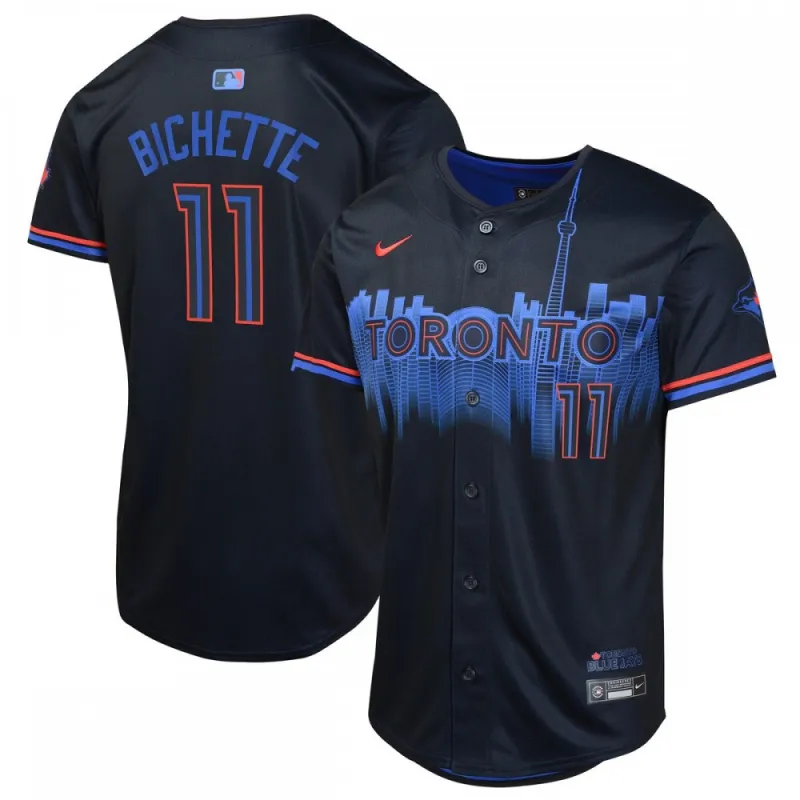 Bo Bichette Toronto Blue Jays Nike Youth 2024 City Connect Limited Player Jersey – Navy