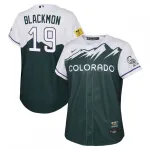Camisa de jogador réplica Nike City Connect juvenil 2022 do Charlie Blackmon, Colorado Rockies - Verde Charlie Blackmon Colorado Rockies Nike Youth 2022 City Connect Replica Player Jersey – Green
