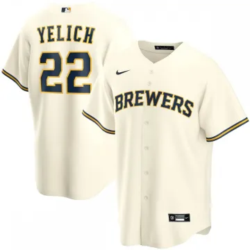 Christian Yelich Milwaukee Brewers Nike Youth Alternate Replica Player Jersey - Crema