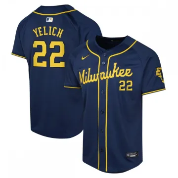 Christian Yelich Milwaukee Brewers Nike Youth Alternate Limited Player Jersey - Navy