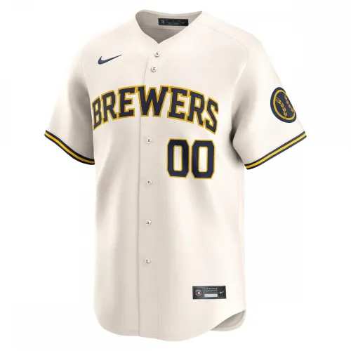 Milwaukee Brewers Nike Gioventù Home Maglia personalizzata limitata - Crema