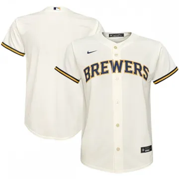 Milwaukee Brewers - Maglia Home Replica della squadra Nike - Crema
