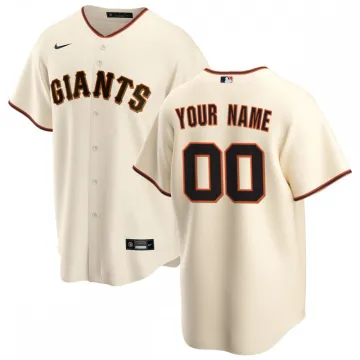 Camisola personalizada de réplica da casa dos San Francisco Giants Nike para jovens - Creme