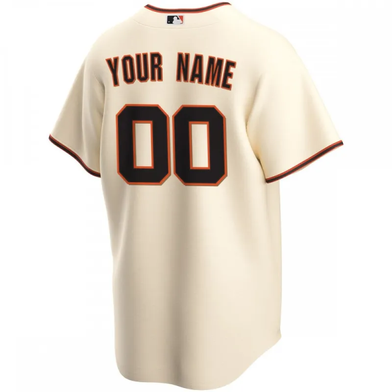 San Francisco Giants Nike Youth Home Fan edition Custom Jersey – Cream