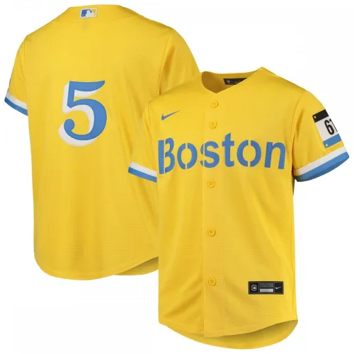 Enrique Hernandez Boston Red Sox Nike Youth City Connect Replica Spelershirt - Goud