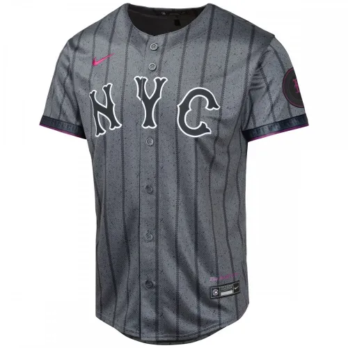 Francisco Alvarez New York Mets Maglia da giocatore limitata Nike 2024 City Connect - Grafite