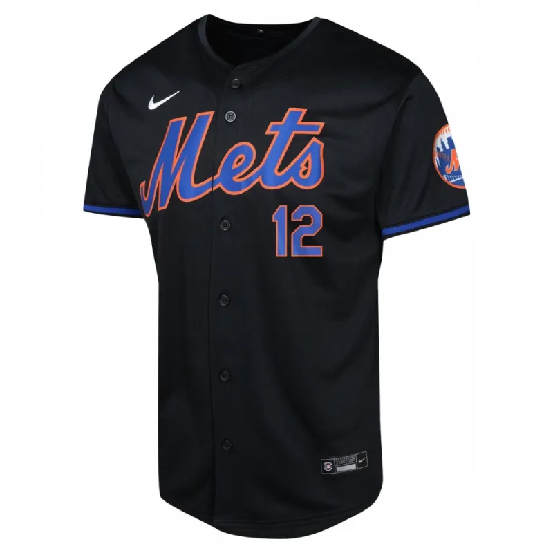 Francisco Lindor New York Mets Nike Youth Alternate Limited Player Jersey – Black