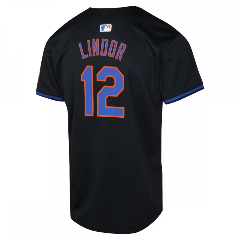 Francisco Lindor New York Mets Nike Youth Alternate Limited Player Jersey – Black
