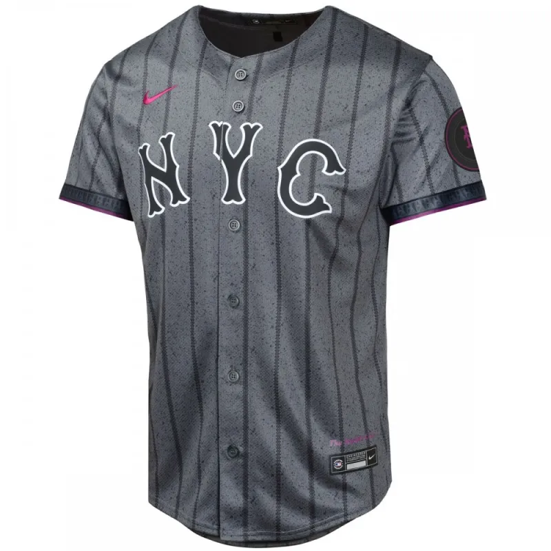 Francisco Lindor New York Mets Nike Youth 2024 City Connect Limited Player Jersey – Graphite