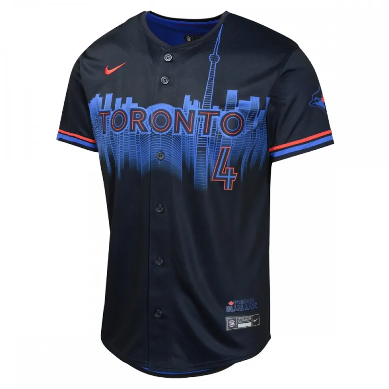 George Springer Toronto Blue Jays Nike Youth 2024 City Connect Limited Player Jersey – Navy