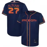 Jose Altuve Houston Astros Nike Jugend 2022 Stadt verbinden Replica Spieler Jersey - Navy Jose Altuve Houston Astros Nike Jugend-Replica-Spielertrikot 2022 City Connect – Marineblau