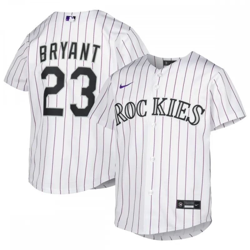 Kris Bryant Colorado Rockies Nike Youth Alternate Replica Player Jersey – White