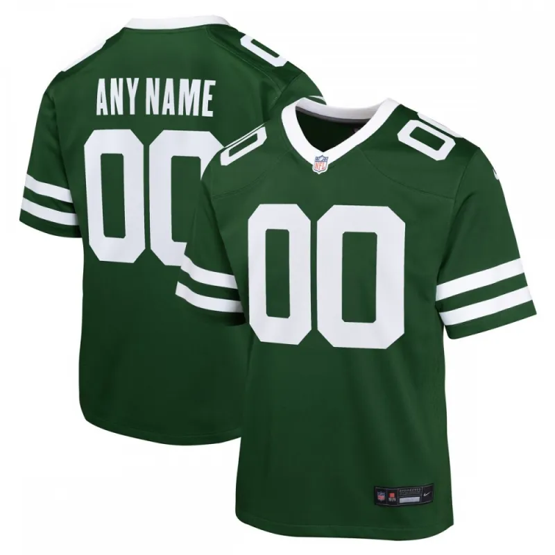 New York Jets Nike Youth Custom Game Jersey – Legacy Green