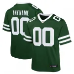 New York Jets - Maglia da gioco personalizzata Nike - Legacy Green New York Jets Nike Youth Custom Game Jersey – Legacy Green