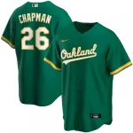 Maillot de joueur Nike pour jeunes « Alternate » de Matt Chapman (Oakland Athletics) – Vert Kelly Matt Chapman Oakland Athletics Nike Youth Alternate Replica Player Jersey – Kelly Green