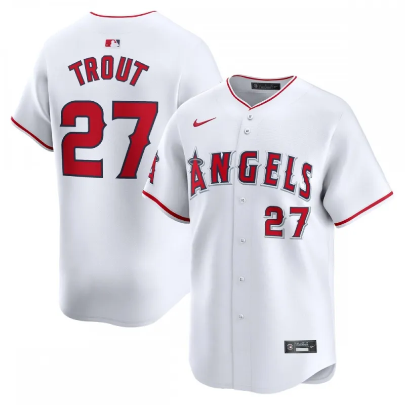 Mike Trout Los Angeles Angels Nike Youth Home Limited Player Jersey - Branco