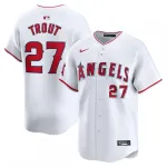 Mike Trout Los Angeles Angels Nike Youth Home Limited Player Jersey - Branco Mike Trout Los Angeles Angels Nike Youth Home Limited Player Jersey - Branco
