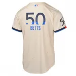 Mookie Betts Los Angeles Dodgers Nike jeugdshirt 2024 City Connect Limited Player – Crème