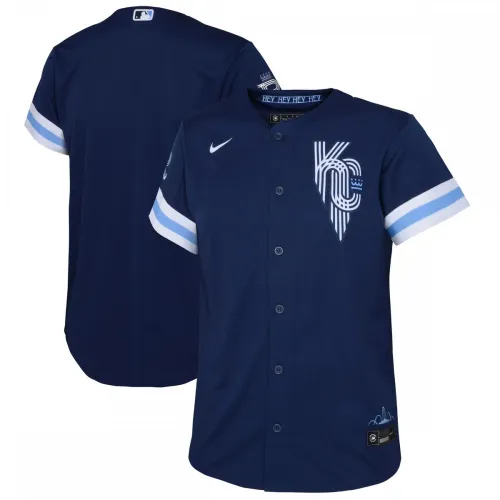 Kansas City Royals Nike Jugend 2022 Stadt verbinden Replik Jersey - Navy
